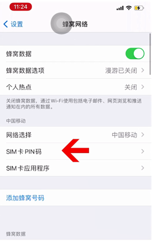 丰润苹果14维修网分享如何给iPhone14的SIM卡设置密码 