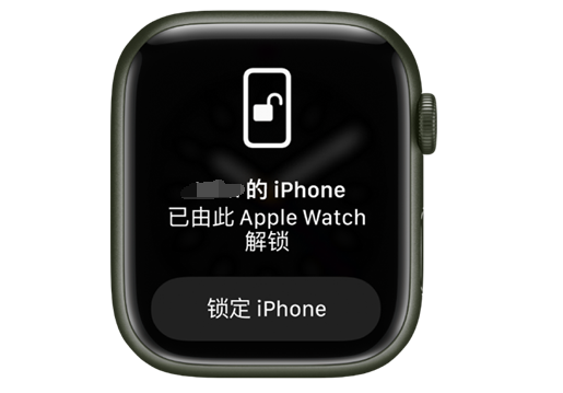 丰润苹果手机维修分享用 AppleWatch 解锁配备面容 ID 的 iPhone方法 