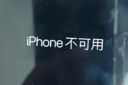 丰润苹果服务网点分享锁屏界面显示“iPhone 不可用”如何解决 