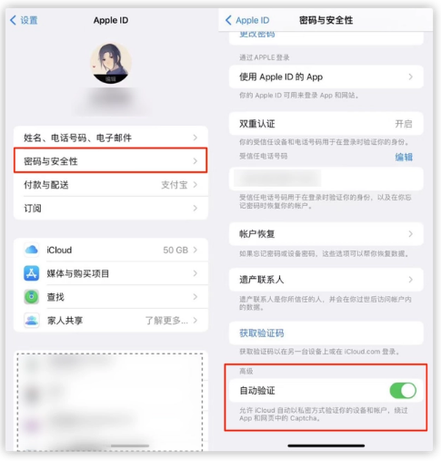 丰润苹果手机维修分享iOS 16 自动验证功能开启方法 
